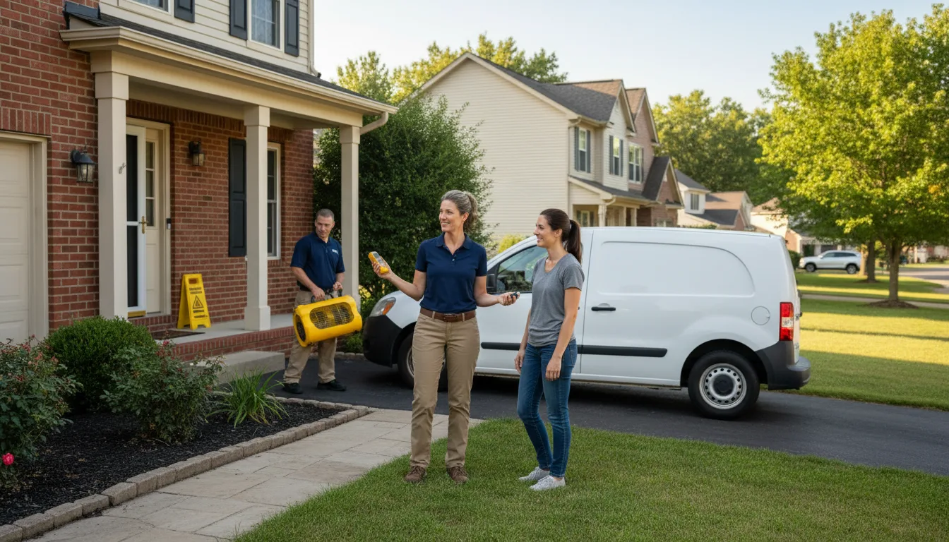 Water restoration image for Dehumidification And Cleanup Services in Centerville, IN